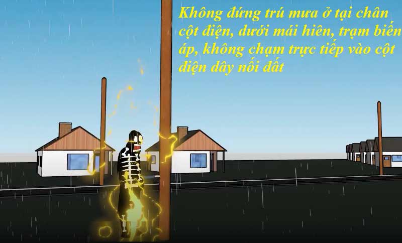 Nguy cơ chập điện gây cháy trong mùa mưa, bão lũ