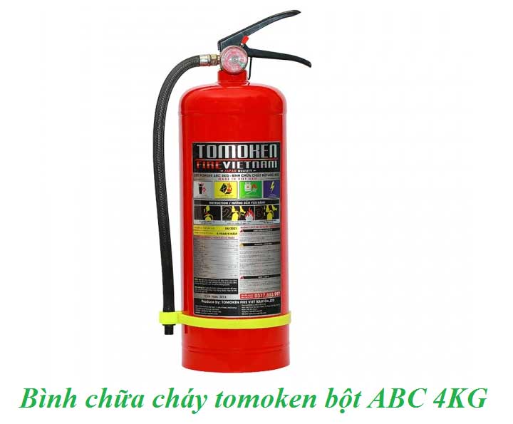 bình chữa cháy bột tomoken ABC 4KG